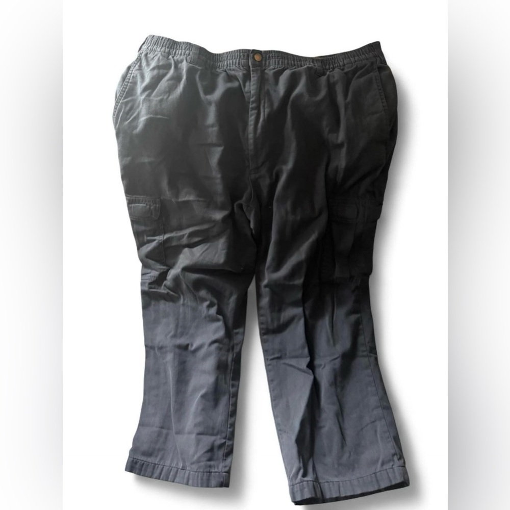 Men's Haband’s Ice House Flannel Lined Black Cargo Pants Sz 42S
